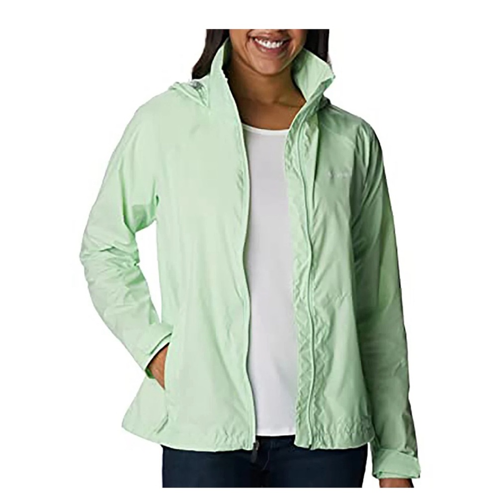 New Columbia Women's Switchback III Jacket Windbreaker Green Small